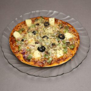 Loaded Veggie Pizza (Pineapple, Mushroom & Olives)